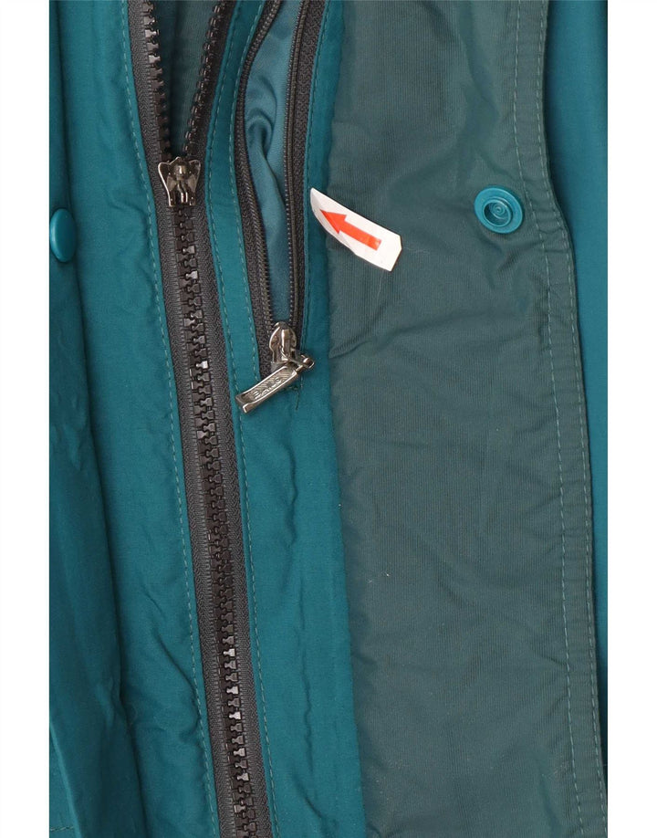 Bailo Mens Hooded Windbreaker Coat UK 44 2XL Blue Polyamide