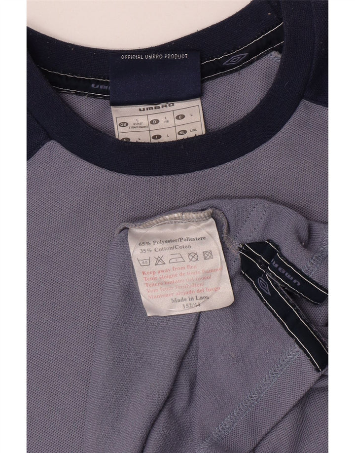 Tricou Umbro pentru bărbați Top mare, albastru, poliester color bloc