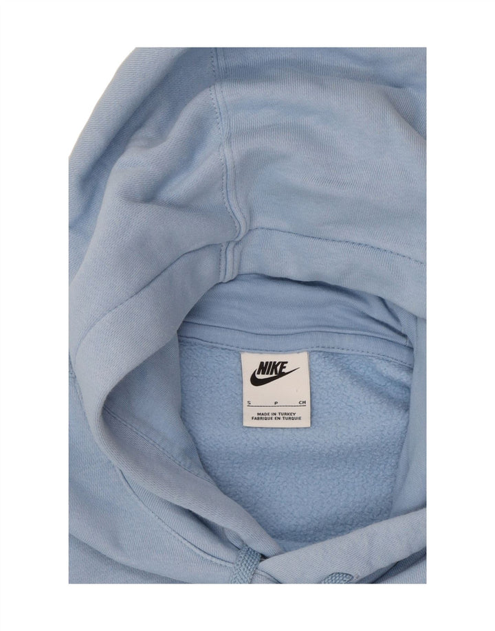 NIKE Mens Graphic Hoodie Jumper Small Blue Cotton Vintage Nike and Second-Hand Nike from Messina Hembry 