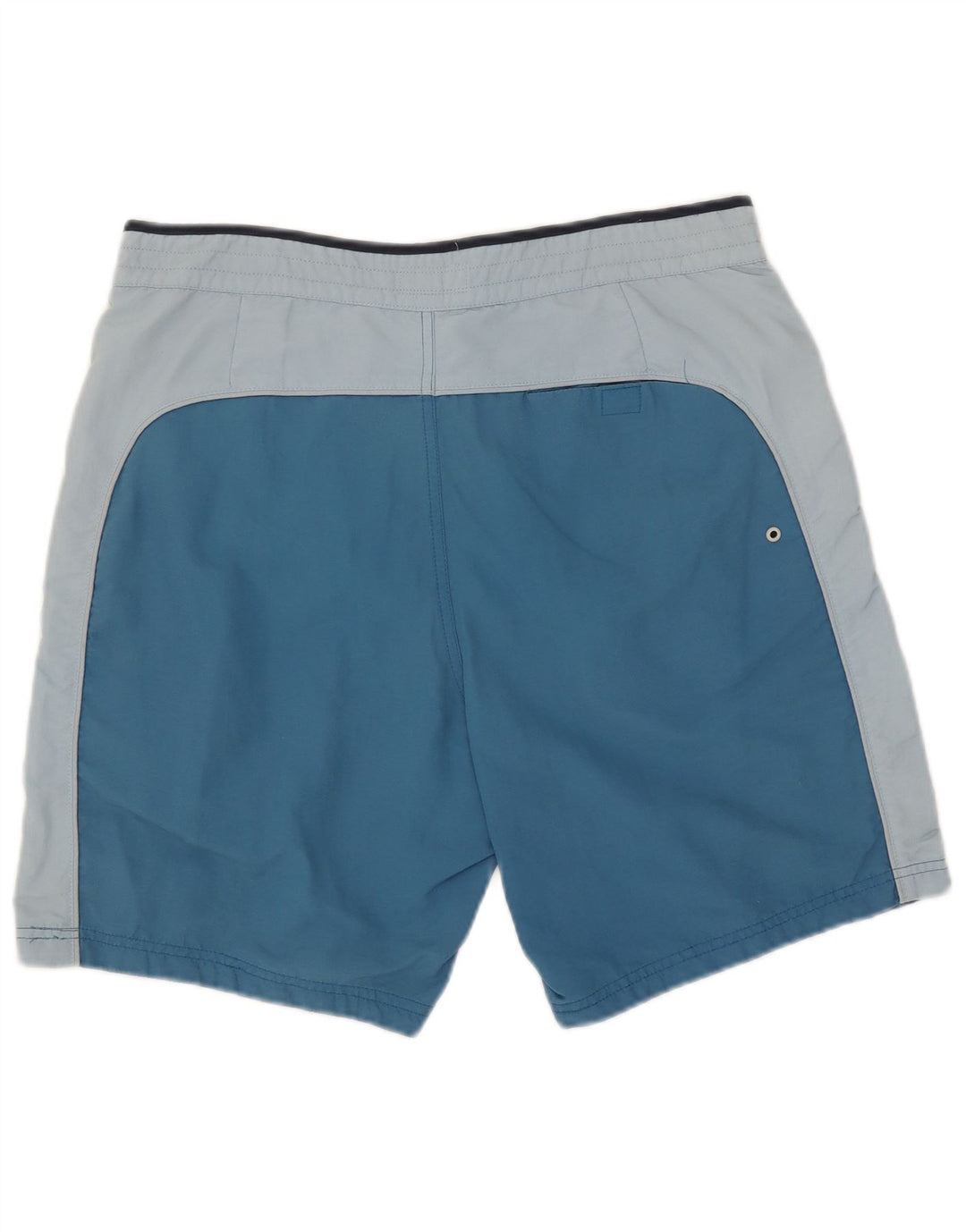 Jack Wills Herren-Badeshorts mit Grafik, Mittelblau, Farbblockdesign