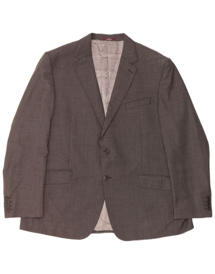 Giacca blazer a 2 bottoni vestibilità regolare da uomo Marks & Spencer UK 46 XL Grigia