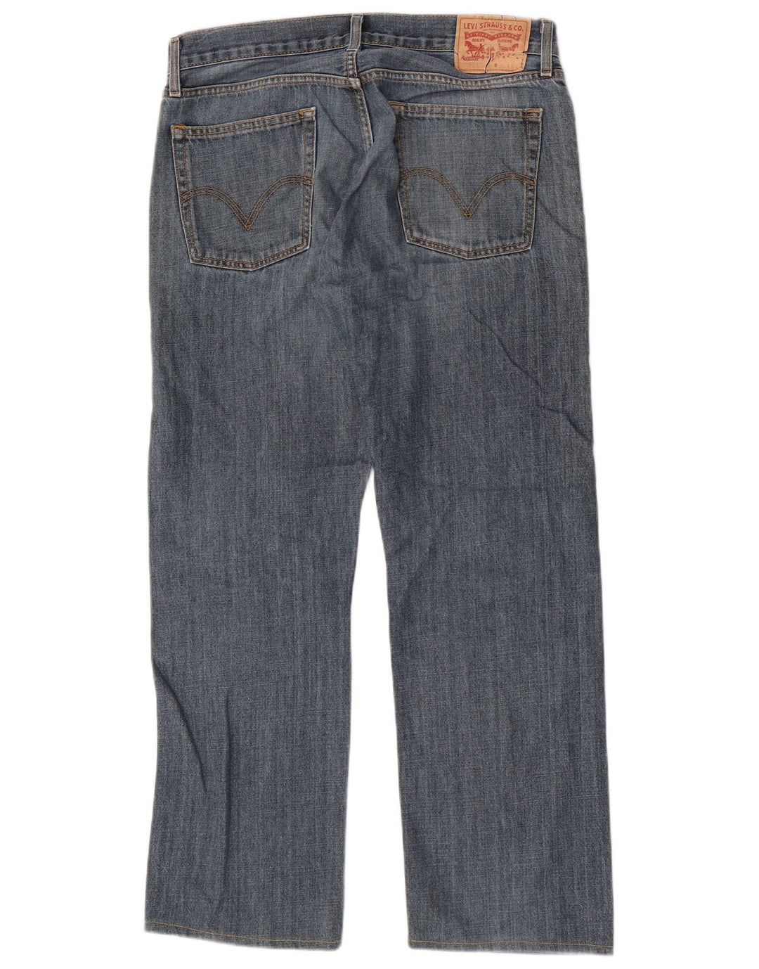 Levi's Mens 514 Straight Jeans W36 L31 Blue Cotton