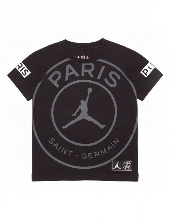 Jordan Boys Paris Saint-Germain Grafisk T-Shirt Top 3-4 år XS Sort