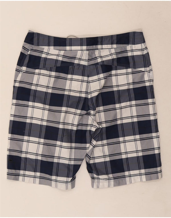 Nike Mens Swimming Shorts Medium Navy Blue Check Polyester