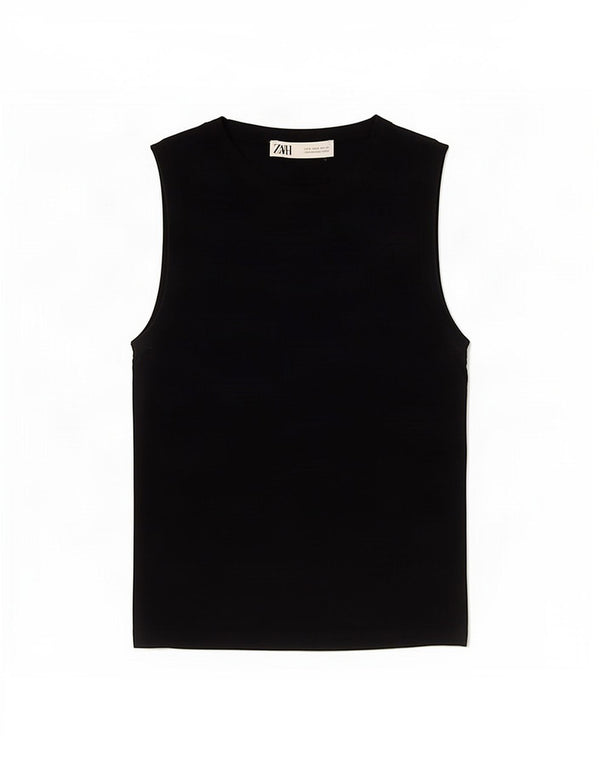 Zara Γυναικείο Γιλέκο Τοπ UK 8 Small Navy Blue