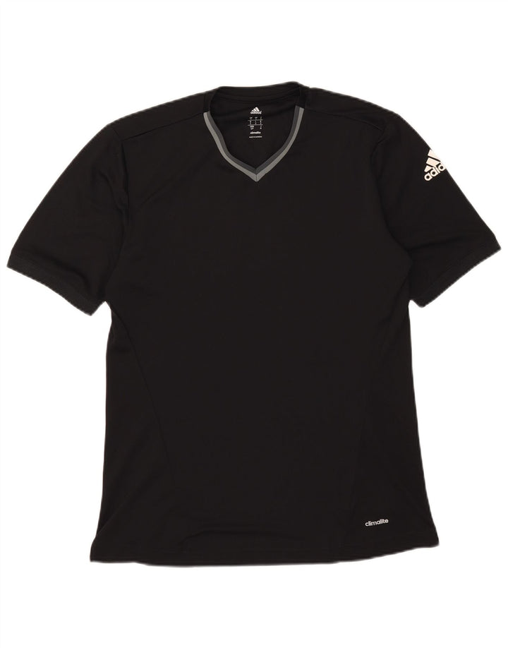Adidas Herren Climalite T-Shirt Top Small Schwarz Polyester