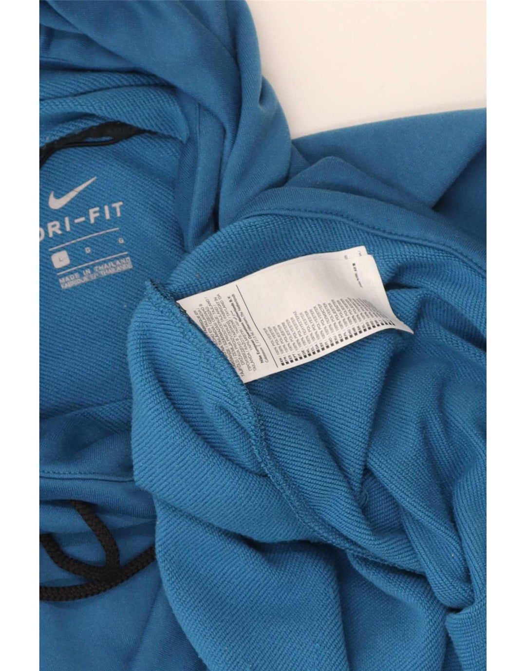 Nike Herre Dri Fit Kortærmet Hættetrøje Jumper Stor Blå Polyester