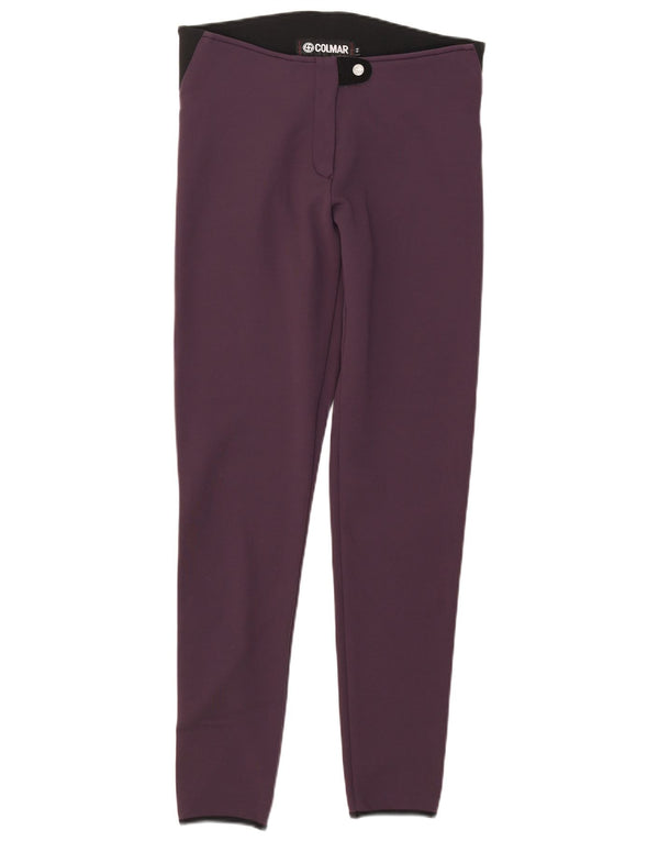 Colmar Womens Windbreaker Trousers IT 44 Medium W32 L31 Purple Colourblock