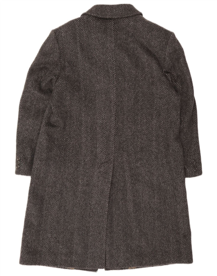 Cappotto Uomo Lebole IT 49 Lana Spinata Grigio Medio