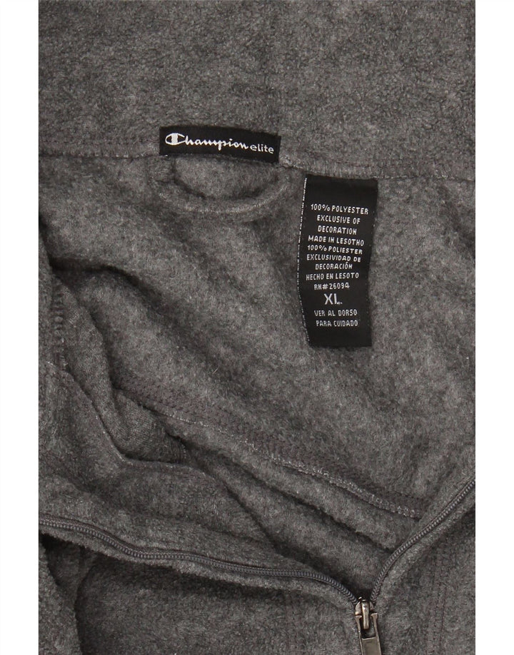 CHAMPION Womens Fleece Jacket UK 18 XL Grey Polyester Vintage Champion and Second-Hand Champion from Messina Hembry 