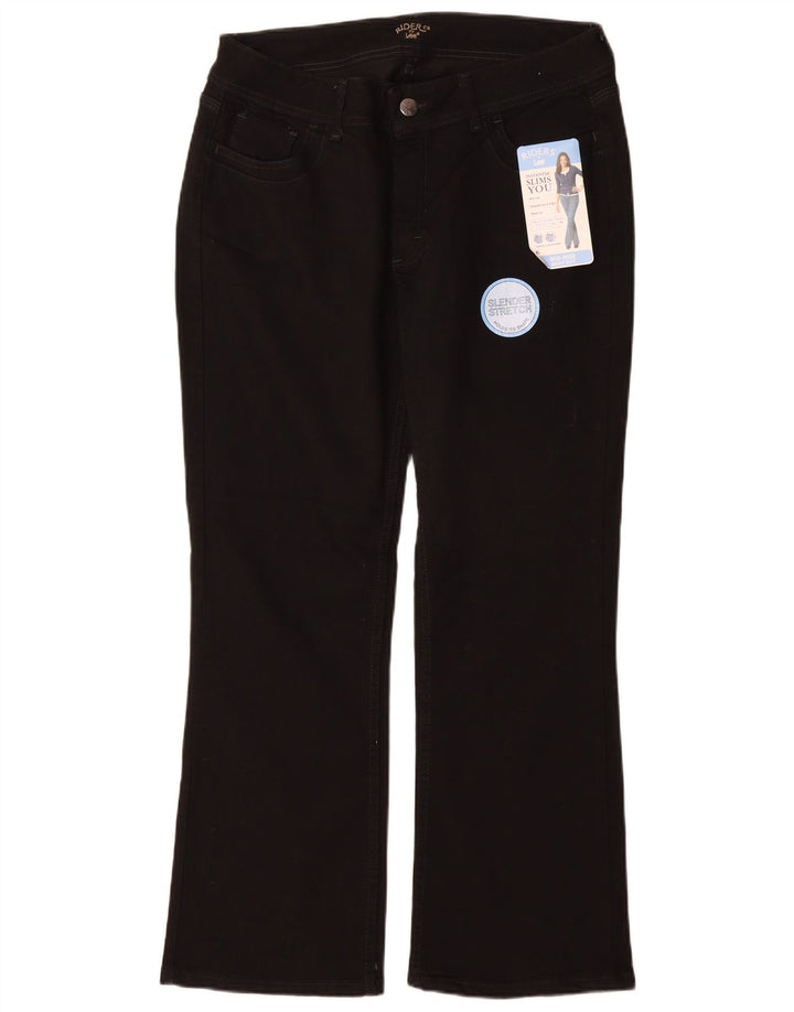 Lee Womens Slender Bootcut Jeans US 16 2XL W34 L30 Black Cotton