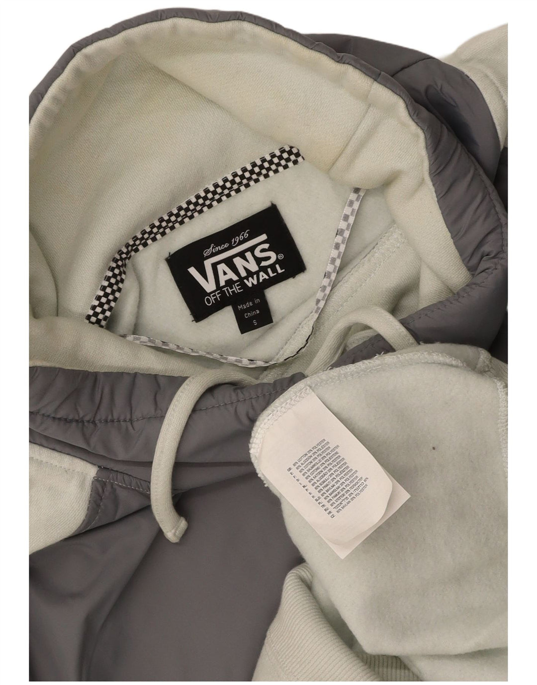 VANS Womens Sweatshirt Jumper UK 10 Small White Colourblock Cotton
