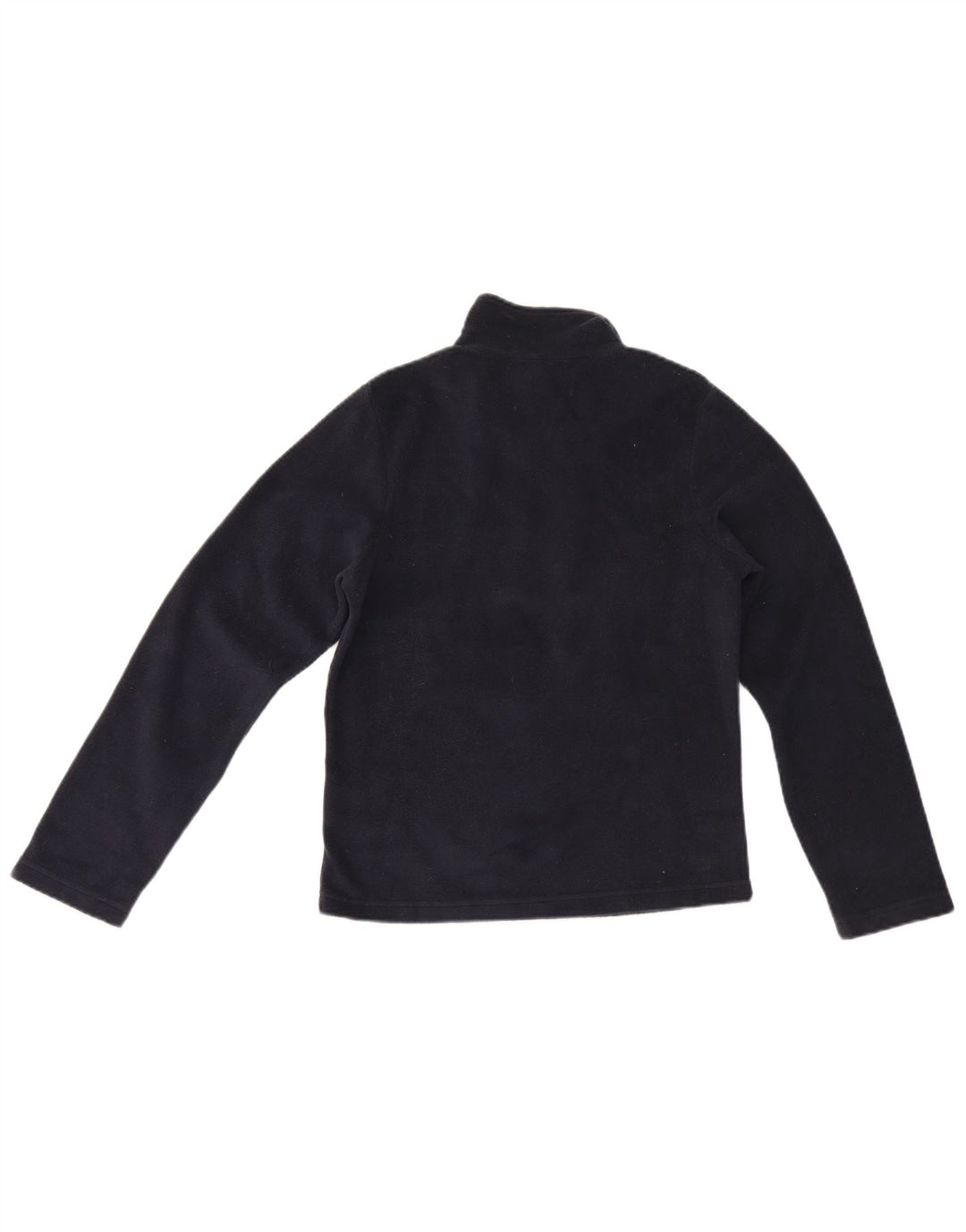 Kappa Womens Zip Neck Fleece Jumper UK 12 Medium Navy Blue Polyester