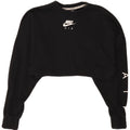 Nike Sweat-shirt court surdimensionné pour femme UK 10 Petit Noir