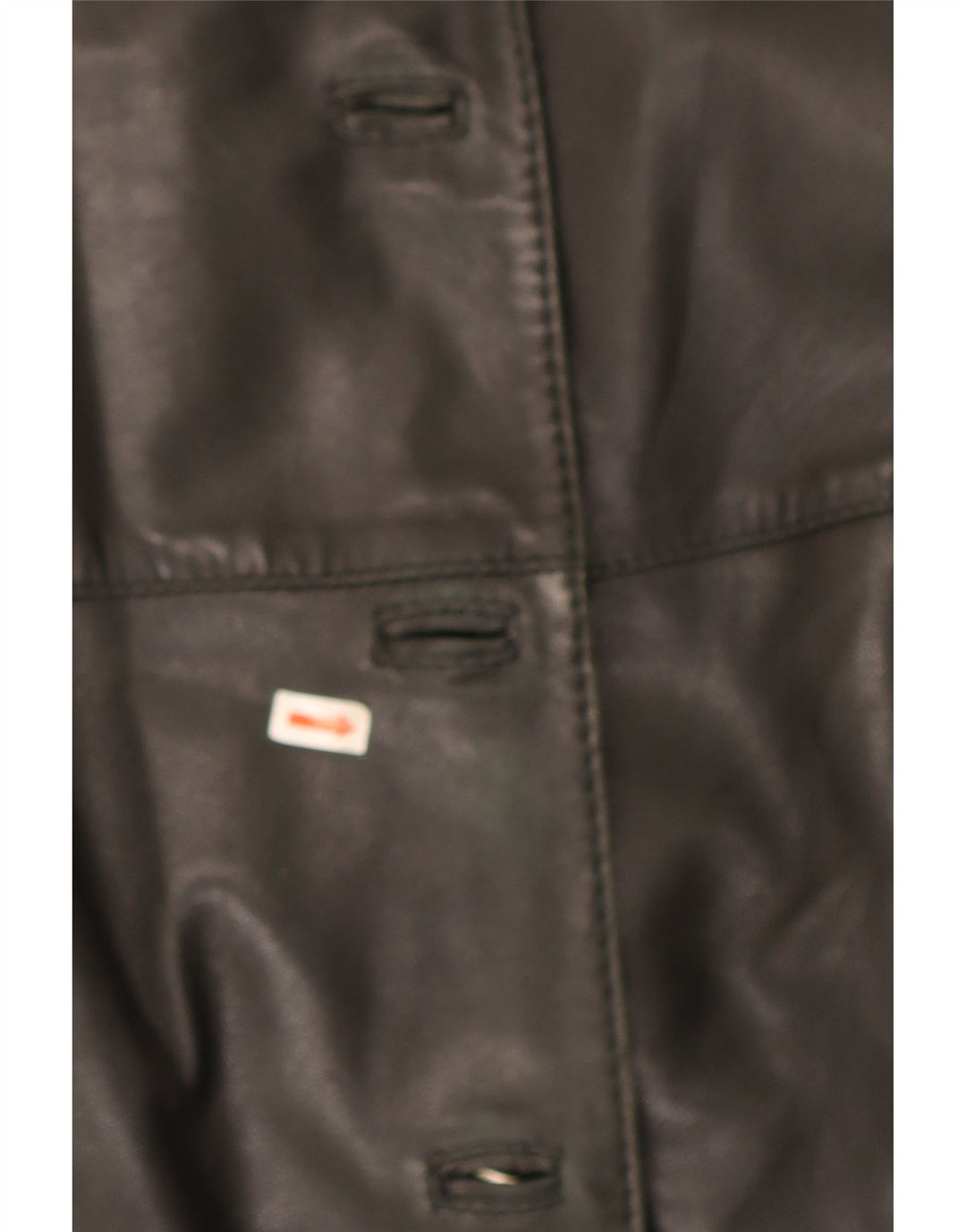 VINTAGE Womens Leather Jacket UK 14 Medium Black Leather Vintage Vintage and Second-Hand Vintage from Messina Hembry 