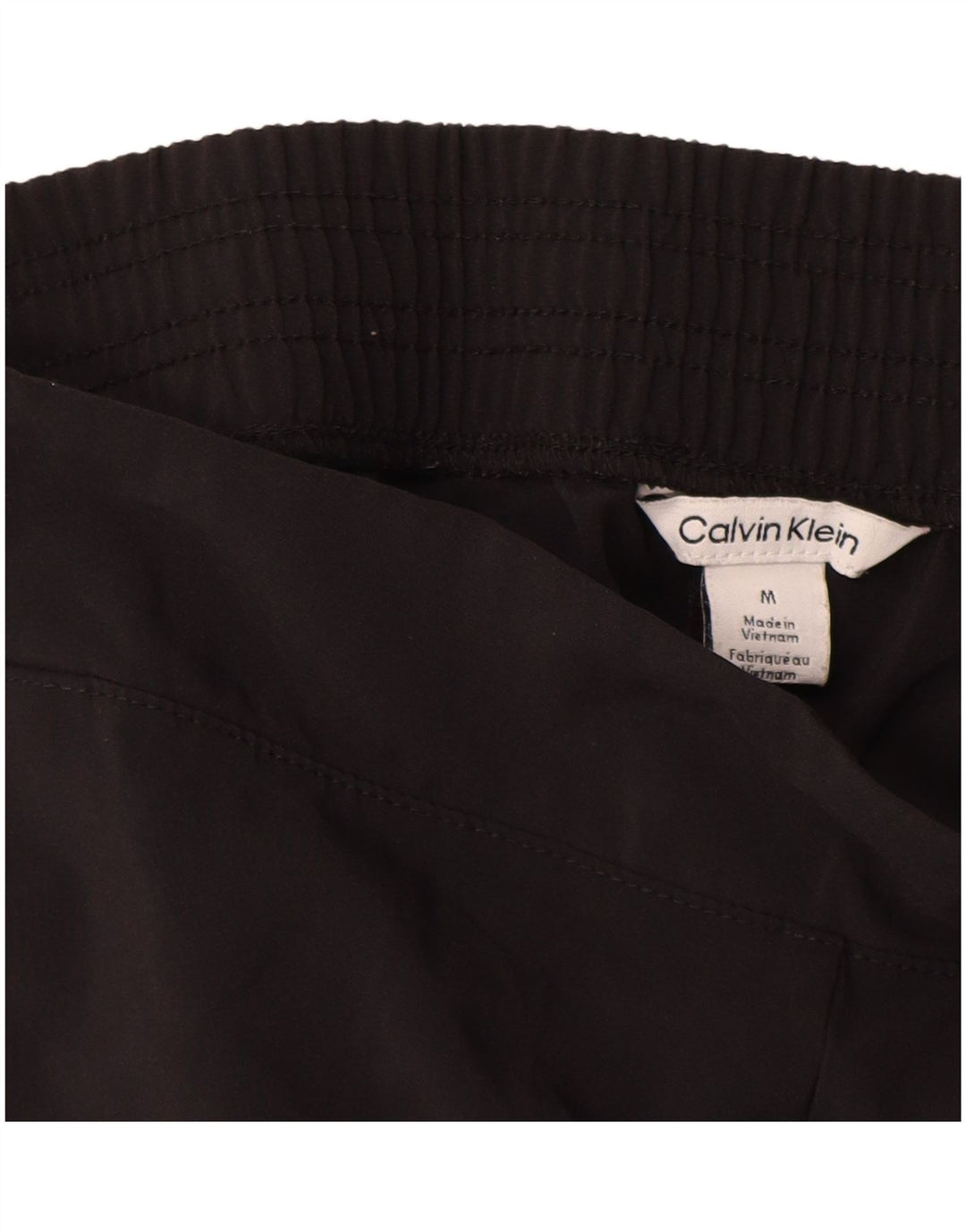 Calvin Klein Womens Tracksuit Trousers Joggers UK 14 Medium Black Polyester