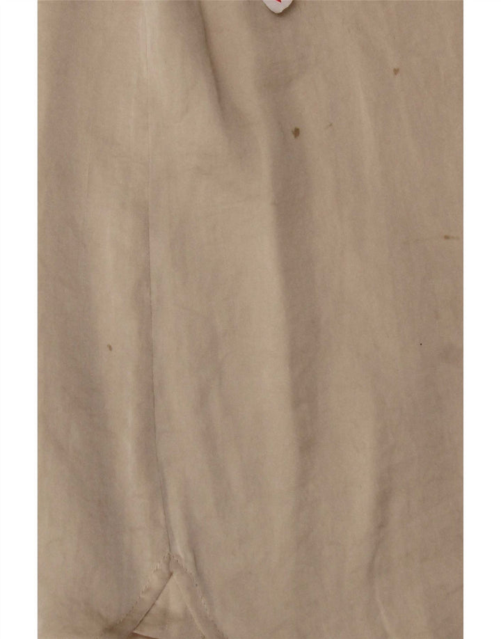 Jigsaw Womens Shirt UK 12 Medium  Beige Polyester