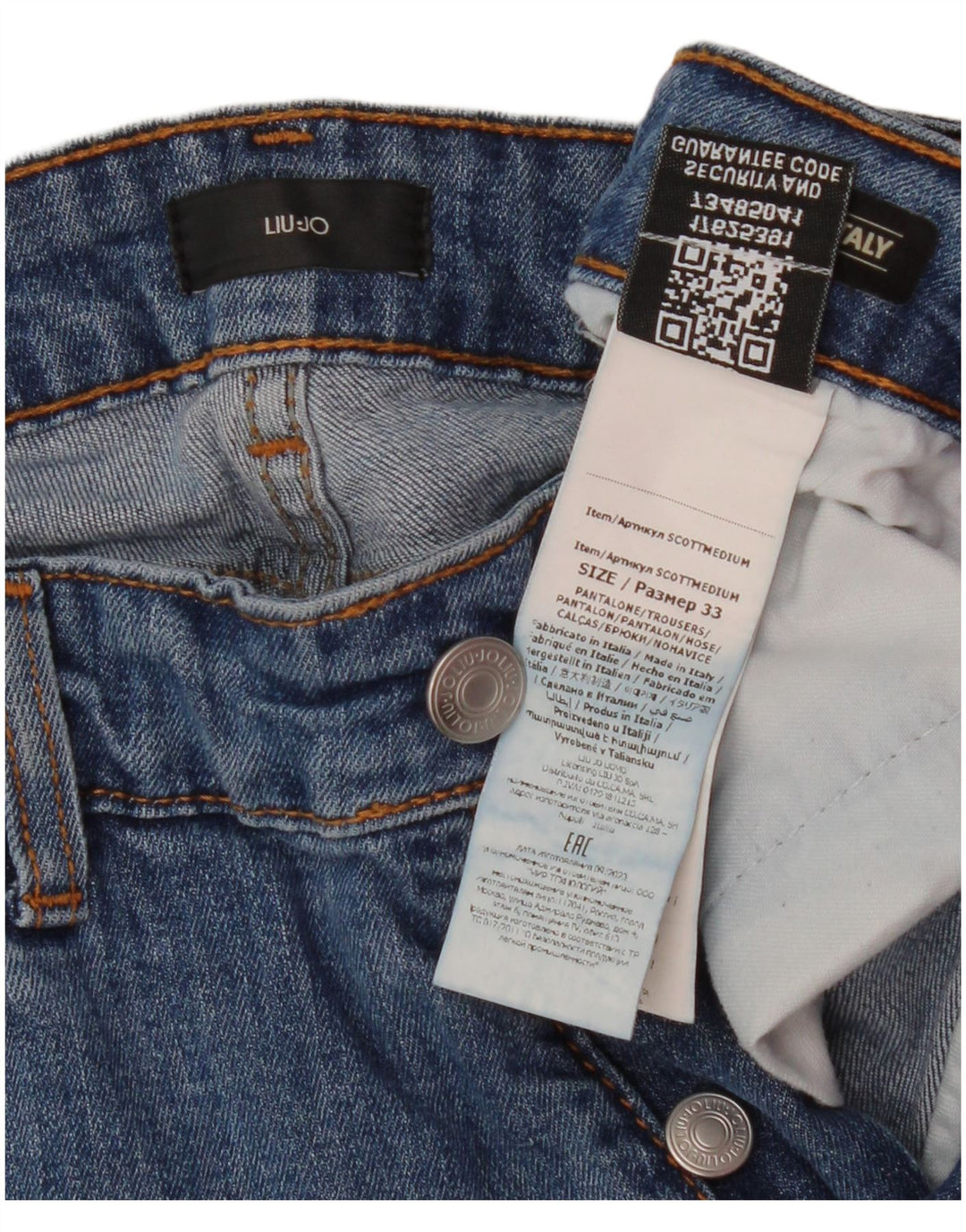 Liu Jo Mens Scott Skinny Jeans W33 L29 Blue Polyester