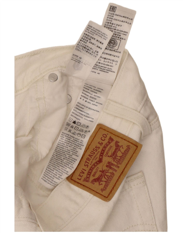 Levi's denimnederdel til kvinder W27 Lille hvid bomuld
