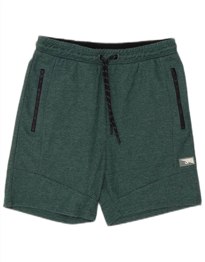 JACK & JONES Mens Sport Shorts XS  Green Polyester
