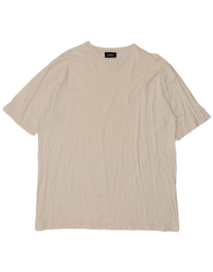 Hugo Boss Herre T-Shirt Top XL Hvid