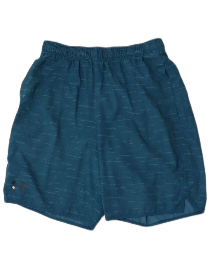 UNDER ARMOUR Mens Heat Gear Sport Shorts Medium  Blue Flecked Polyester