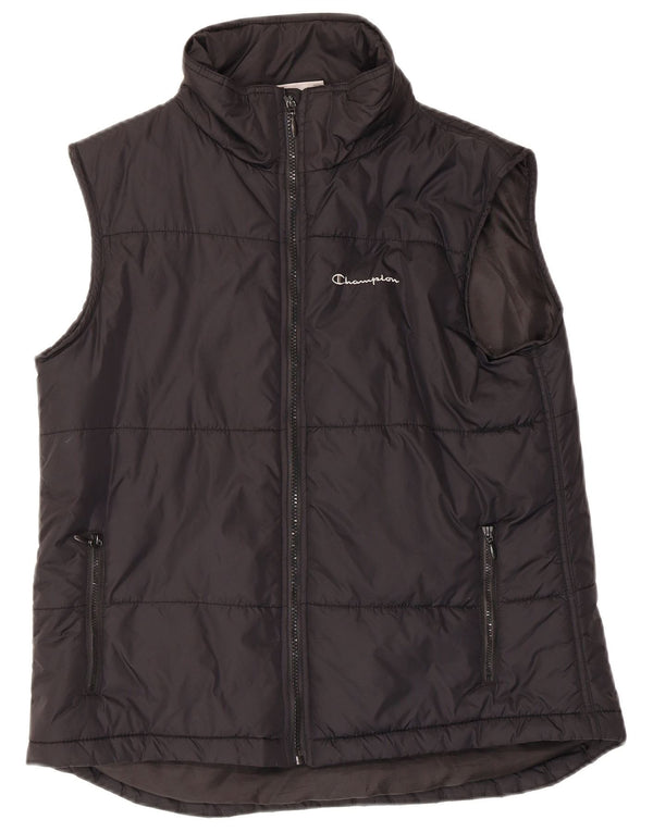 Gilet imbottito da ragazzo Champion 15-16 anni in nylon nero