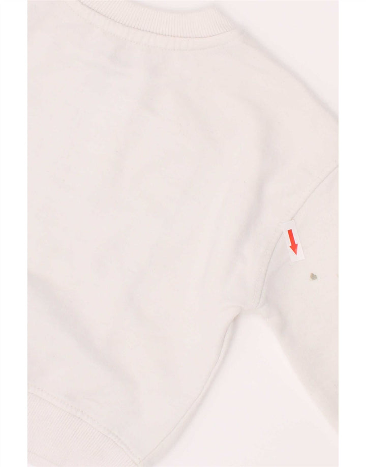 Dkny Boys Graphic Sweatshirt Jumper 2-3 År Hvid Bomuld