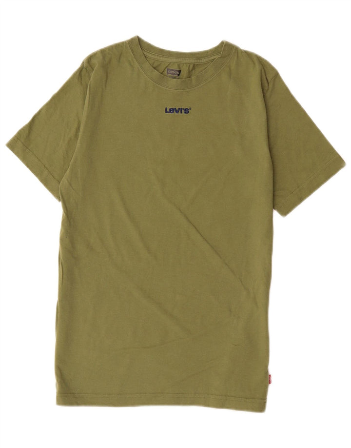 LEVI'S Boys T-Shirt Top 13-14 Years Khaki Cotton