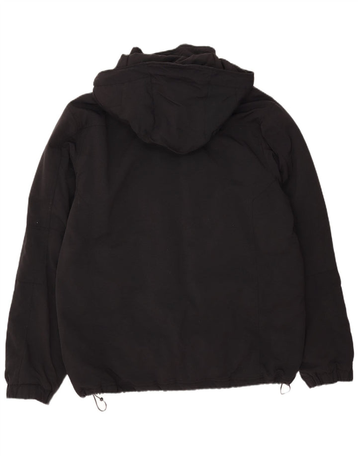 Jaqueta masculina acolchoada com capuz WOOLRICH UK 44 2XL nylon preto