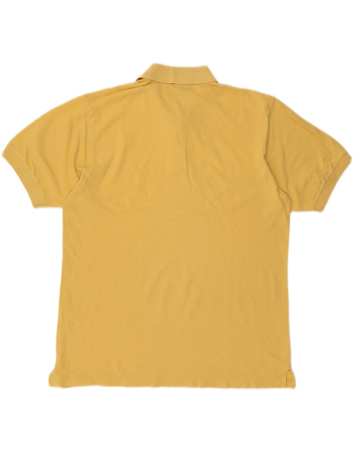 SERGIO TACCHINI Mens Polo Shirt Large Yellow Vintage Sergio Tacchini and Second-Hand Sergio Tacchini from Messina Hembry 