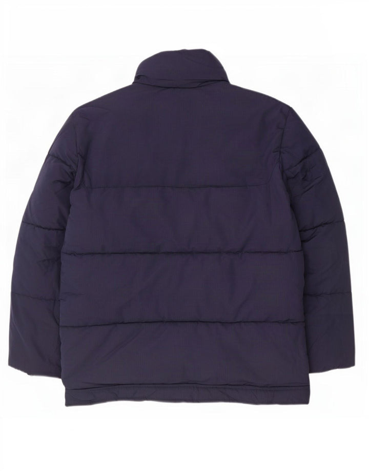 Marks & Spencer Mens Padded Jacket UK 42 XL Navy Blue Polyester
