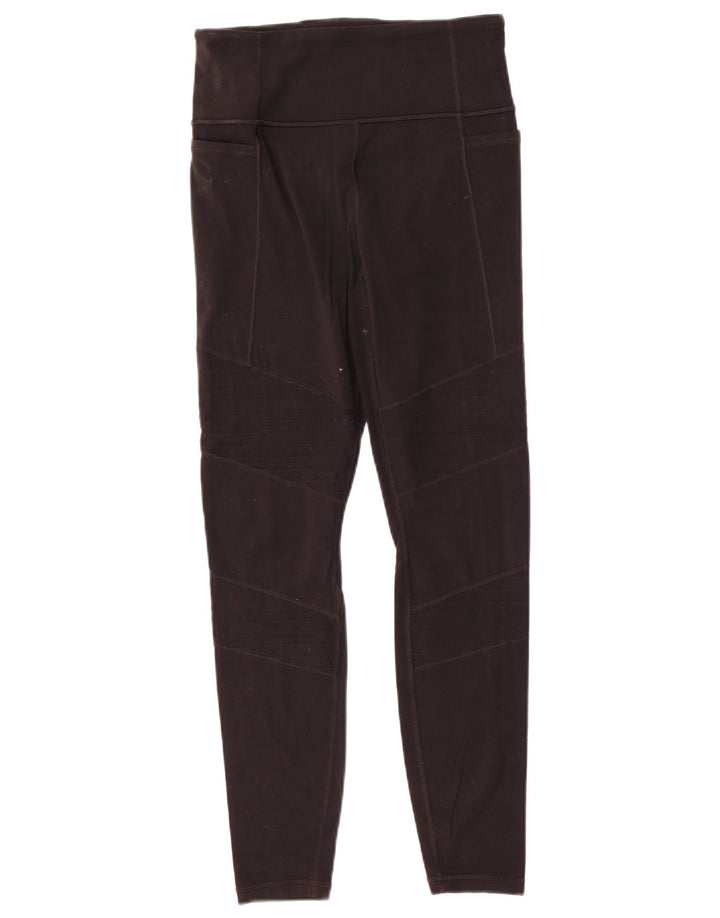 Legginsy damskie ATHLETA UK 10, małe, czarne, nylonowe