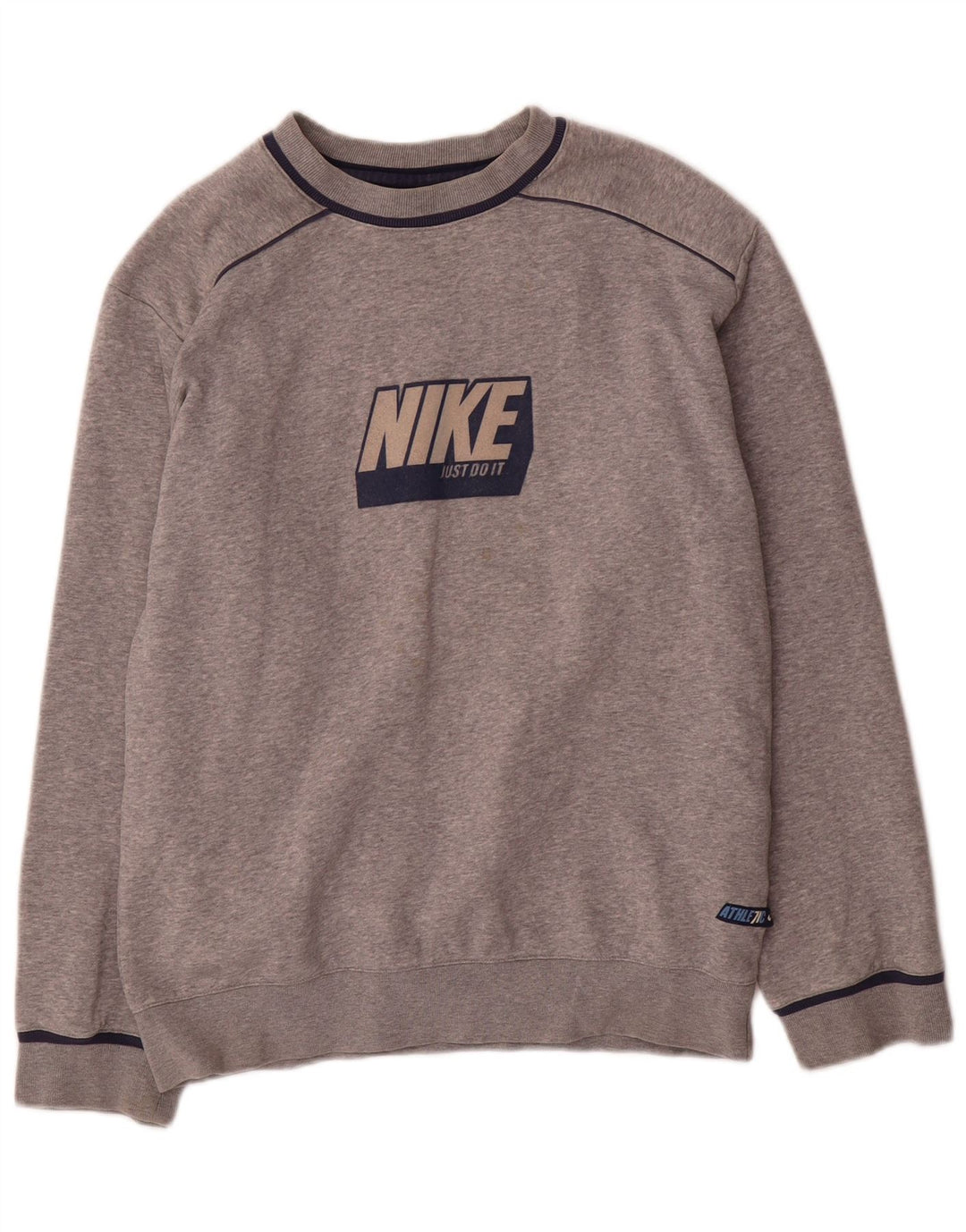 Nike Boys Grafisk Sweatshirt Jumper 12-13 år Stor Grå Flecked