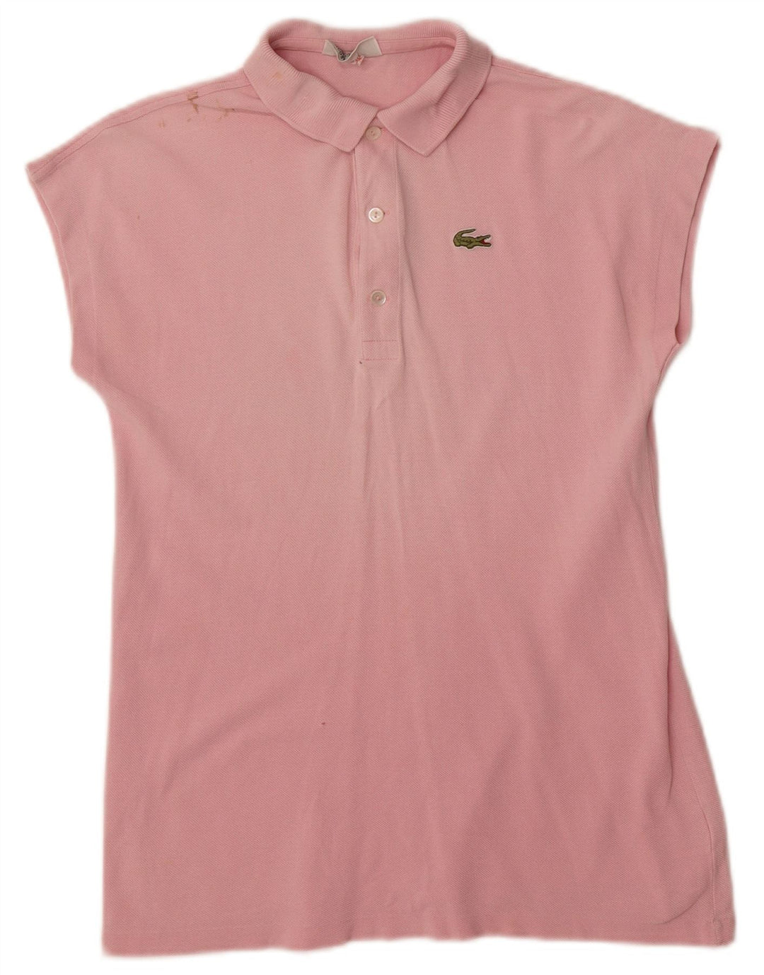 LACOSTE Womens Polo Shirt Size 40 Medium Pink Cotton