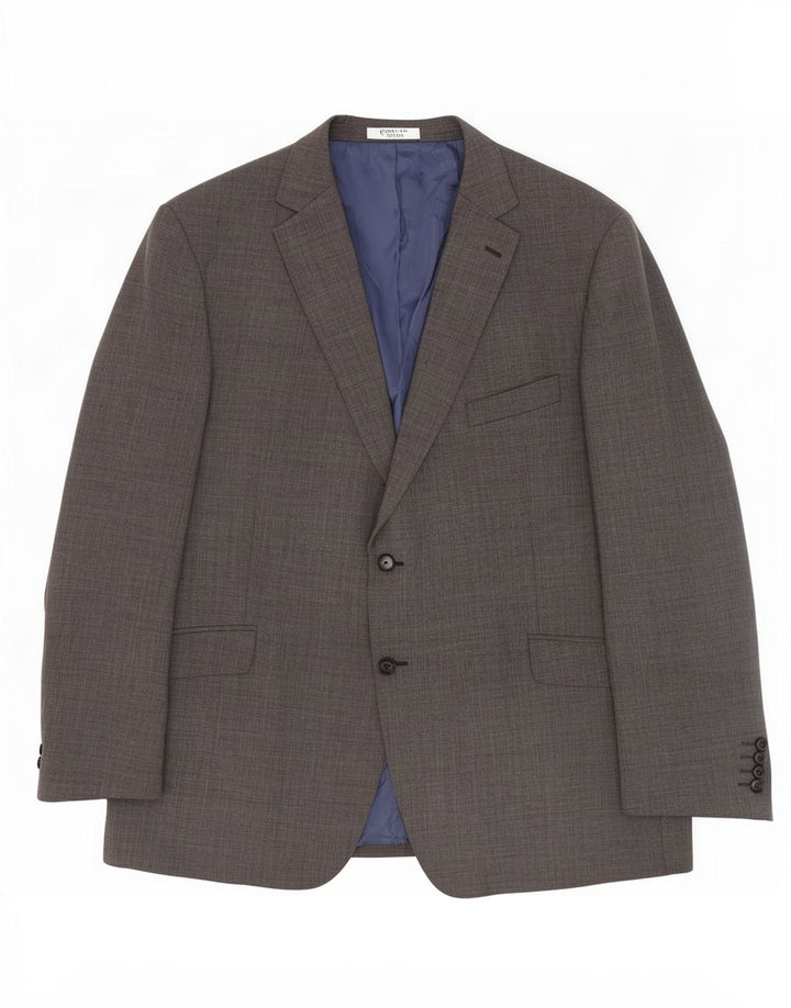Marks & Spencer Herren-Blazer mit 2 Knöpfen, UK 48, 2XL, graue Wolle