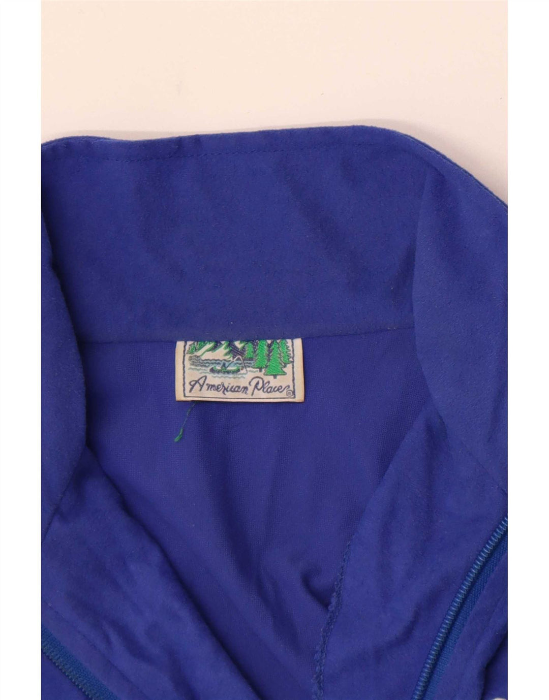 American Place Womens Oversized Tracksuit Top Jacket UK 6 XS Blue
