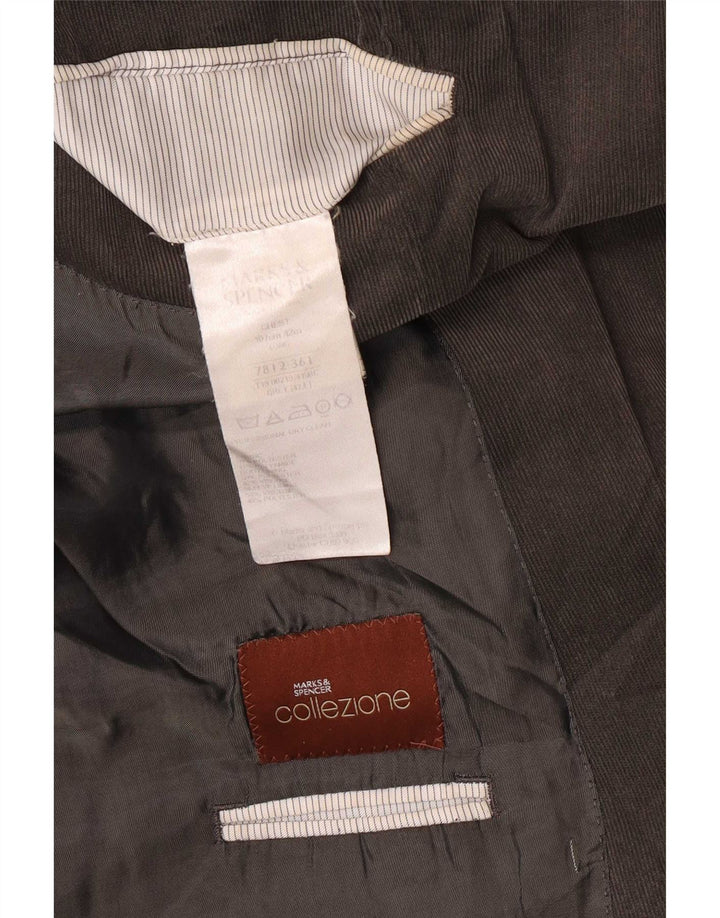 Marks & Spencer jachetă pentru bărbați cu 2 nasturi UK 42 XL poliester gri
