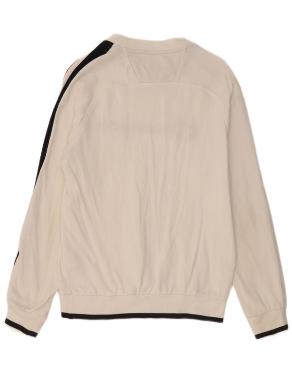 Champion Herre Grafisk Sweatshirt Jumper Lille Hvid Colourblock Bomuld