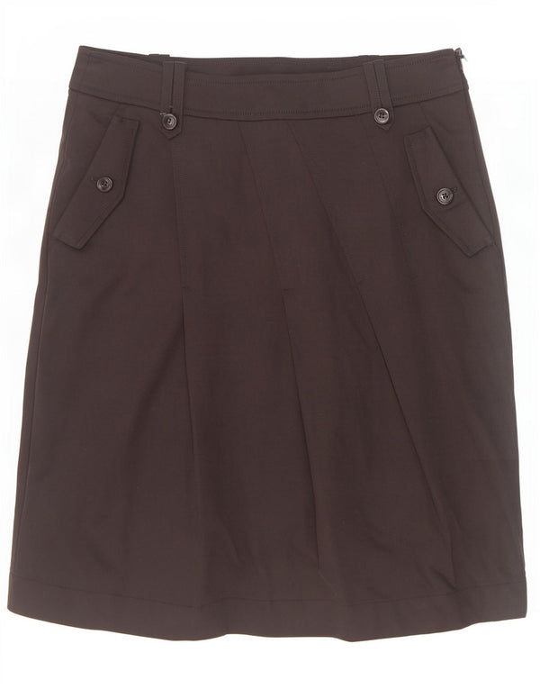 Marella Falda recta para mujer UK 10 Small W30 Algodón negro