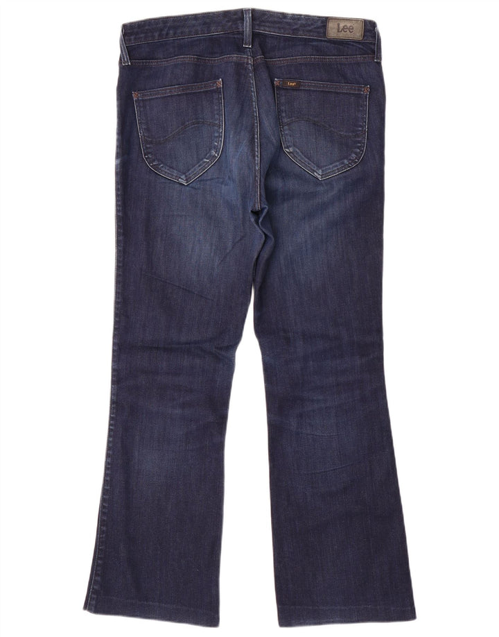 Lee Womens Marion Bootcut Jeans W32 L27 Navy Blue Cotton