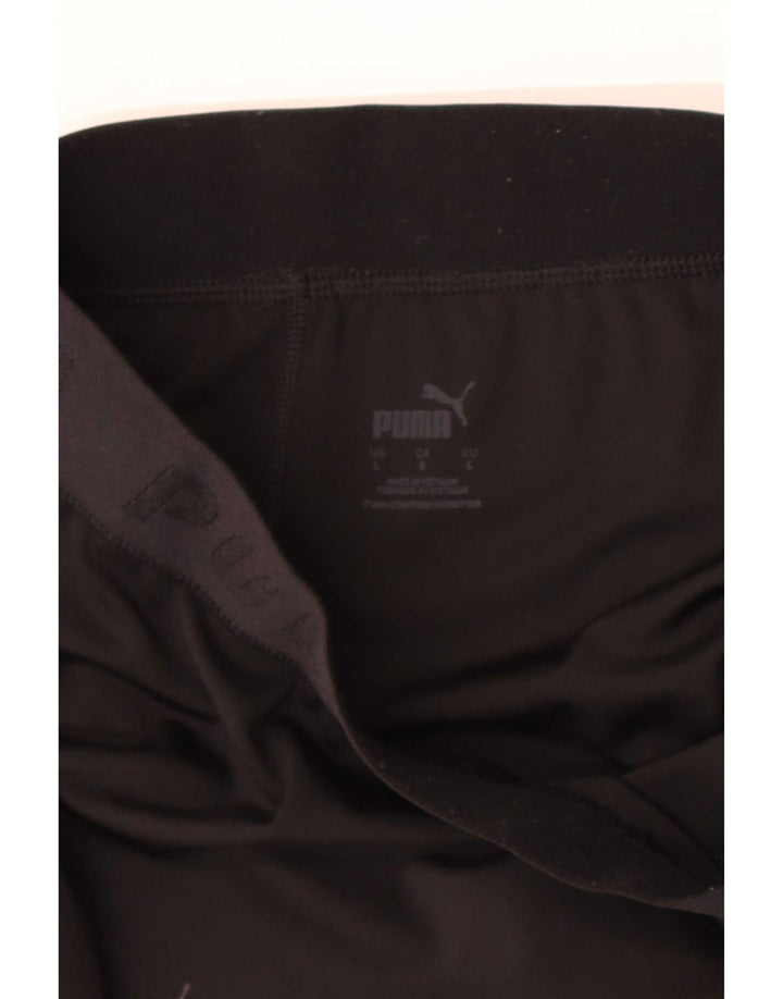 Leggings grafici crop da donna Puma UK 16 grandi neri