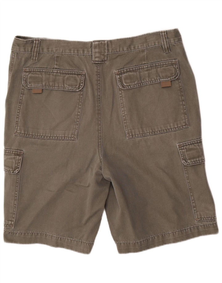 CHEROKEE Mens Cargo Shorts W34 Large Grey Cotton