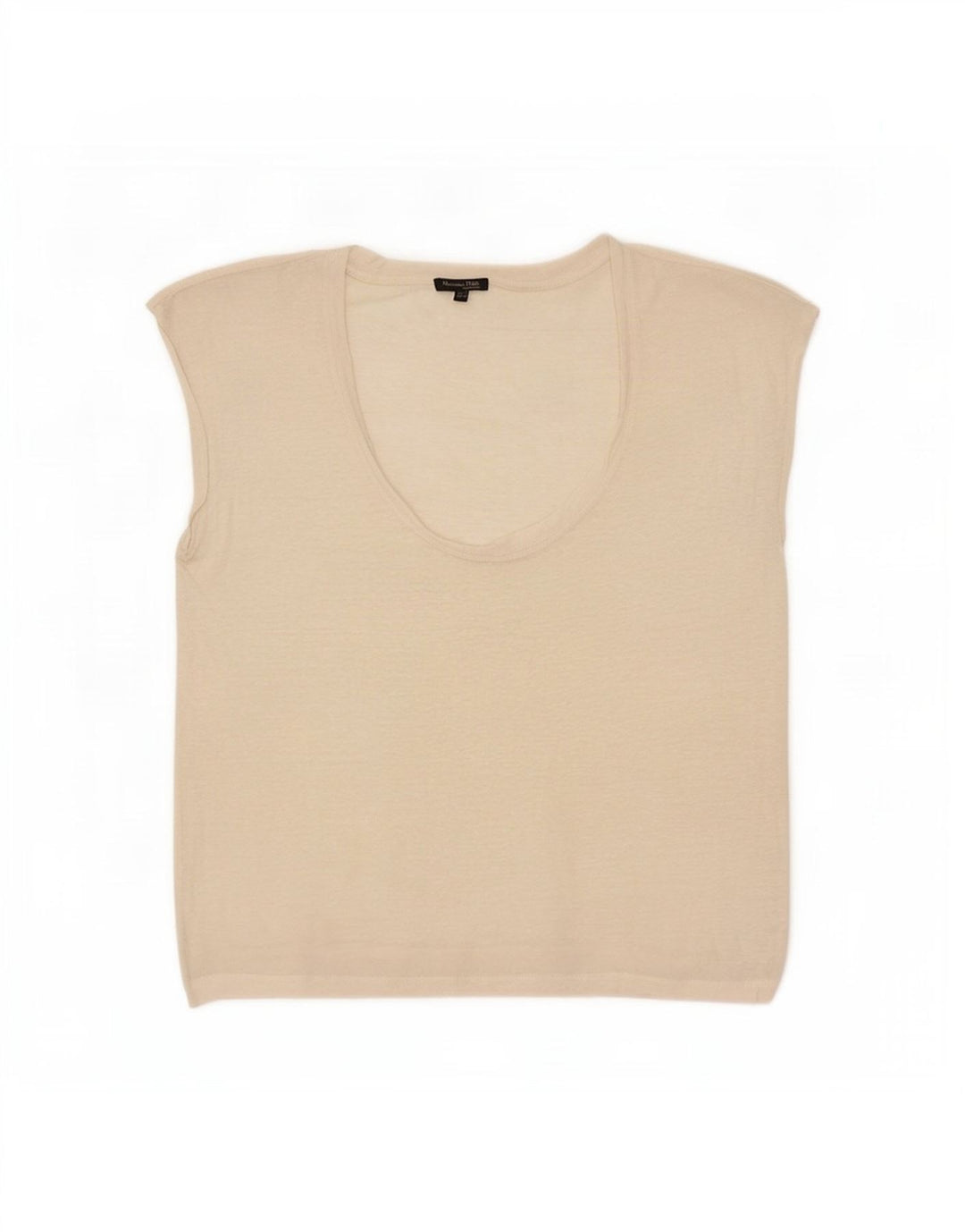 Massimo Dutti Damevest Top UK 14 Medium Off White