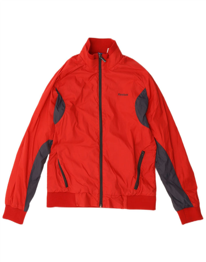 Giacca da ginnastica da uomo Reebok Small Red Colourblock in poliammide