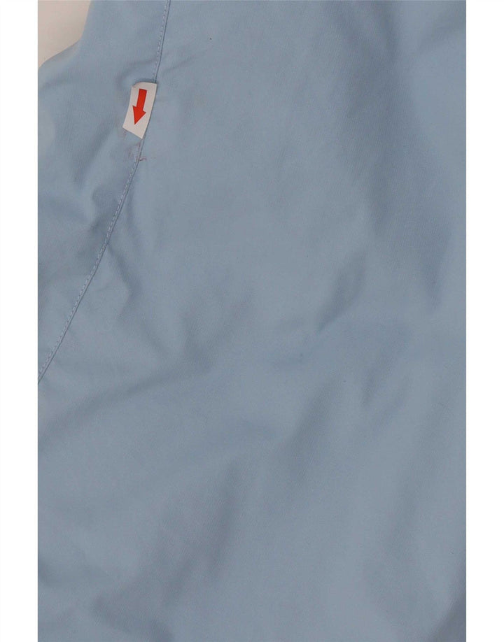 Columbia Womens Hooded Oversized Rain Jacket UK 10 Small Blue Colourblock