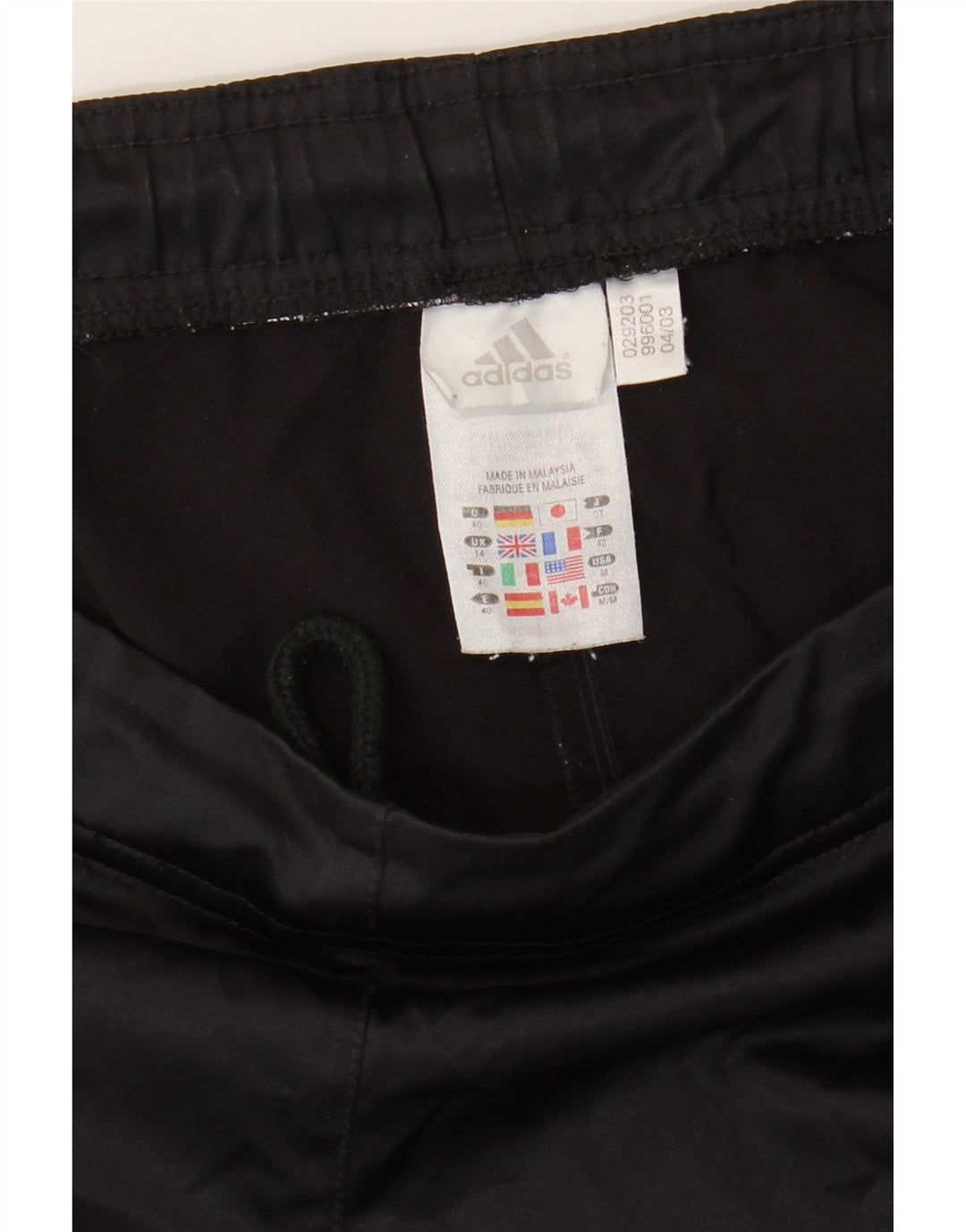 Adidas Womens Sport Shorts UK 14 Large  Black Polyester
