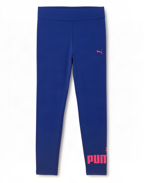 Puma Womens Graphic Leggings UK 12 Medium Blue