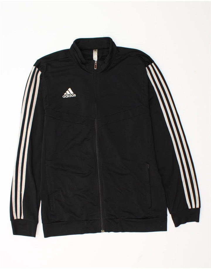 Adidas Męski pełny dres, duży, czarny poliester