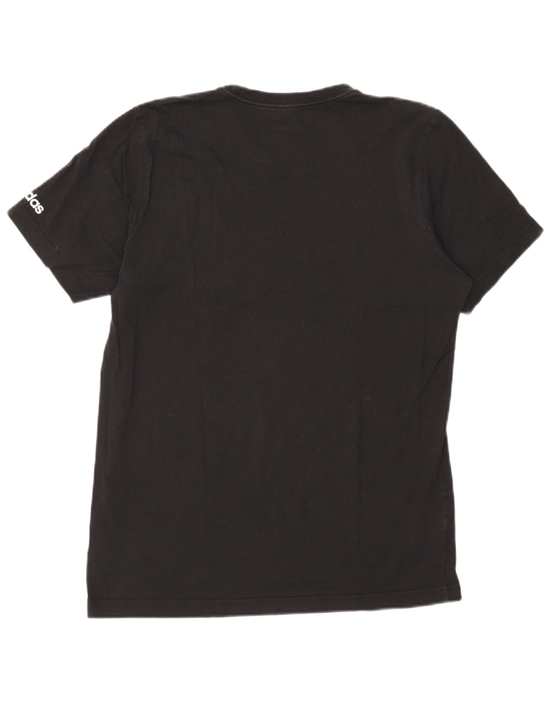 Adidas Mens Graphic T-Shirt Top Medium Black Cotton
